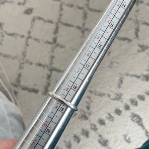 NEW Beautiful, simple, thin silver band ring. Stamped 925. Size 8.5